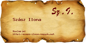 Szász Ilona névjegykártya